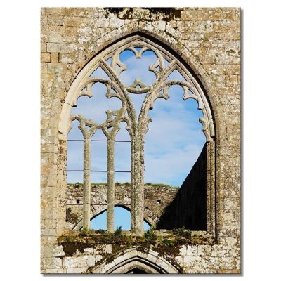 Murale: Abbaye Beauport - formato verticale 3:4 - molte dimensioni e materiali - esclusivo motivo artistico fotografico come immagine su tela o immagine su vetro acrilico per la decorazione murale