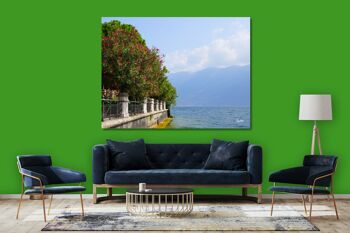 Papier peint : Promenade du lac de Garde 3 - format paysage 4:3 - nombreuses tailles et matériaux - motif d'art photographique exclusif sous forme d'image sur toile ou d'image en verre acrylique pour la décoration murale 2