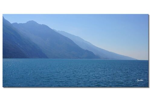 Wandbild: Gardasee Monte Baldo - Querformat 2:1 - viele Größen & Materialien – Exklusives Fotokunst-Motiv als Leinwandbild oder Acrylglasbild zur Wand-Dekoration