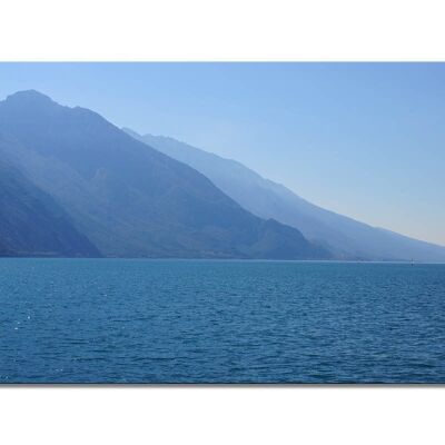 Mural: Lake Garda Monte Baldo - landscape format 2:1 - many sizes & materials - exclusive photo art motif as a canvas picture or acrylic glass picture for wall decoration