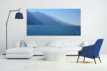 Papier peint : Lac de Garde Monte Baldo - format paysage 2:1 - nombreuses tailles et matériaux - motif d'art photo exclusif comme image sur toile ou image en verre acrylique pour la décoration murale 4