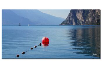 Papier peint : Longing for Lake Garda - format paysage 2:1 - nombreuses tailles et matériaux - motif d'art photo exclusif comme image sur toile ou image sur verre acrylique pour la décoration murale 1
