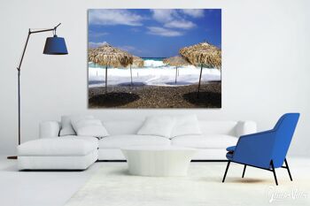 Papier peint : Crète Spilies Beach dans une tempête - format paysage 4:3 - plusieurs tailles et matériaux - motif d'art photo exclusif comme image sur toile ou image en verre acrylique pour la décoration murale 2