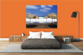 Papier peint : Crète Spilies Beach dans une tempête - format paysage 4:3 - plusieurs tailles et matériaux - motif d'art photo exclusif comme image sur toile ou image en verre acrylique pour la décoration murale 5