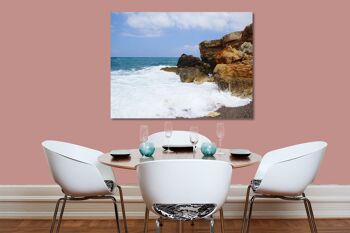 Papier peint : Crete Spilies Beach in a storm 2 - format paysage 4:3 - nombreuses tailles et matériaux - motif d'art photo exclusif comme image sur toile ou image en verre acrylique pour la décoration murale 5
