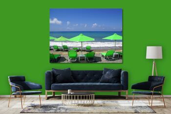 Papier peint : Crète Plakias Beach - format paysage 4:3 - nombreuses tailles et matériaux - motif d'art photo exclusif comme image sur toile ou image en verre acrylique pour la décoration murale 2