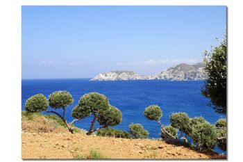 Papier peint : oliveraie de Crète sur Agia Pelagia - format paysage 4:3 - plusieurs tailles et matériaux - motif d'art photographique exclusif comme image sur toile ou image en verre acrylique pour la décoration murale 1
