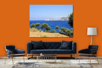 Papier peint : oliveraie de Crète sur Agia Pelagia - format paysage 4:3 - plusieurs tailles et matériaux - motif d'art photographique exclusif comme image sur toile ou image en verre acrylique pour la décoration murale 3