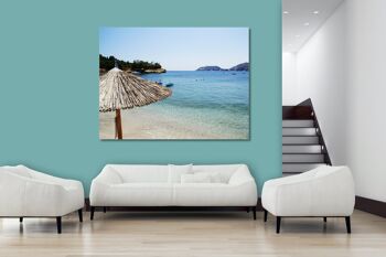 Papier peint : plage de Crète d'Agia Pelagia - format paysage 4:3 - nombreuses tailles et matériaux - motif d'art photo exclusif comme image sur toile ou image en verre acrylique pour la décoration murale 2