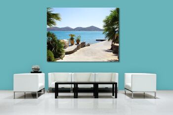 Papier peint : promenade de Crète à Elounda - format paysage 4:3 - nombreuses tailles et matériaux - motif d'art photographique exclusif sous forme d'image sur toile ou d'image en verre acrylique pour la décoration murale 2