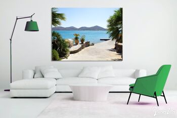 Papier peint : promenade de Crète à Elounda - format paysage 4:3 - nombreuses tailles et matériaux - motif d'art photographique exclusif sous forme d'image sur toile ou d'image en verre acrylique pour la décoration murale 5