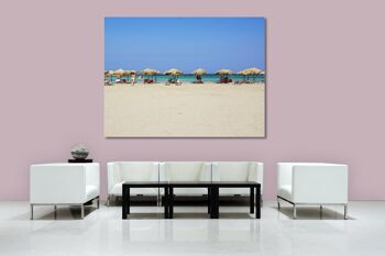 Papier peint : Crète Elafonissi Beach - format paysage 4:3 - nombreuses tailles et matériaux - motif d'art photographique exclusif sous forme d'image sur toile ou d'image en verre acrylique pour la décoration murale 4