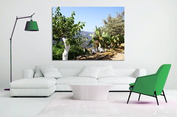 Image murale : Crète village de montagne romantique - format paysage 4:3 - nombreuses tailles et matériaux - motif d'art photo exclusif comme image sur toile ou image en verre acrylique pour la décoration murale 4
