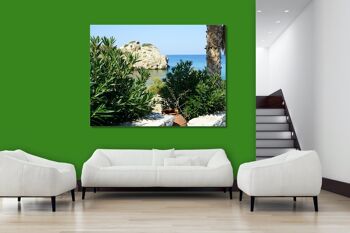 Papier peint : Lonely bay on Naxos - plusieurs tailles - format paysage 4:3 - plusieurs tailles et matériaux - motif d'art photo exclusif sous forme de toile ou d'image en verre acrylique pour la décoration murale 2