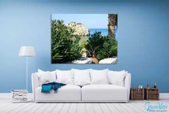 Papier peint : Lonely bay on Naxos - plusieurs tailles - format paysage 4:3 - plusieurs tailles et matériaux - motif d'art photo exclusif sous forme de toile ou d'image en verre acrylique pour la décoration murale 5