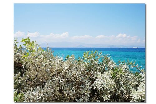 Wandbild: Strand-Idylle auf Naxos 2 - viele Größen - Querformat 4:3 - viele Größen & Materialien – Exklusives Fotokunst-Motiv als Leinwandbild oder Acrylglasbild zur Wand-Dekoration