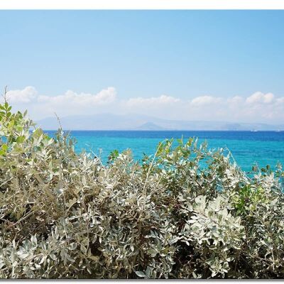 Mural: Playa idílica en Naxos 2 - muchos tamaños - formato apaisado 4:3 - muchos tamaños y materiales - motivo exclusivo de arte fotográfico como lienzo o imagen de vidrio acrílico para decoración de paredes