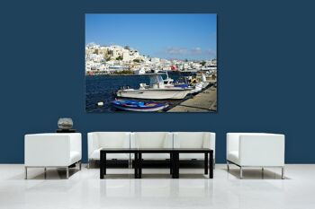 Papier peint : horizon du port de Naxos - plusieurs tailles - format paysage 4:3 - plusieurs tailles et matériaux - motif d'art photo exclusif comme image sur toile ou image en verre acrylique pour la décoration murale 2