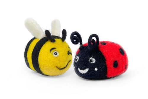 Beastie Buddies Bee & Ladybird Needle Felting Craft Kit