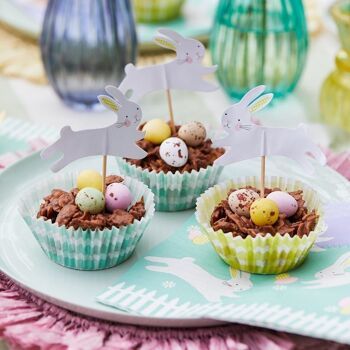 Caissettes à cupcakes et lapins de Pâques 8