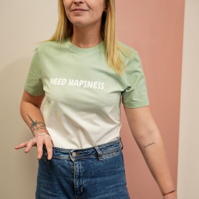 T-shirt "Need hapiness" vert