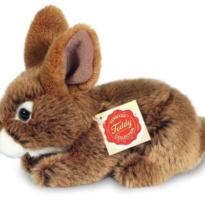 Lapin assis marron 19 cm - peluche - peluche