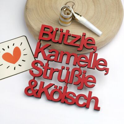 Bützje, Kamelle, Strüßje & Kolsch. - Gr. M