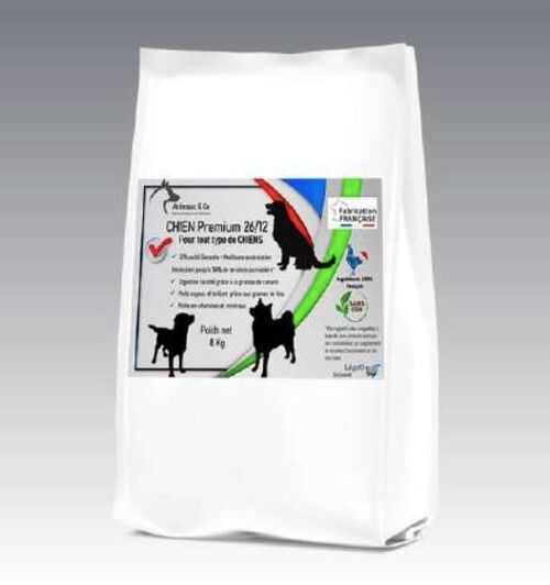 Croquettes Premium chien 26/12 sac de 18 kg