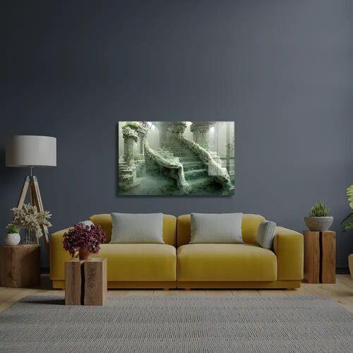 Autumn Landscape Trees Lake Glass Wall Art