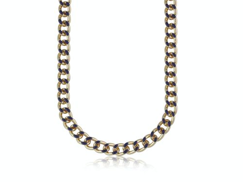 REBECCA CURB CHAIN ENAMELLED NECKLACE 2779
