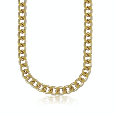OLYMPIA CURB CHAIN ENAMELLED NECKLACE 2781