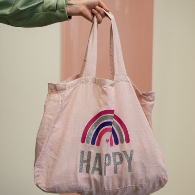 Tote-bag "Happy" Rose