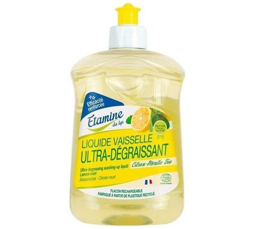 VAISSELLE ULTRA-DEGRAISSANT CITRON-MENTHE 500ML