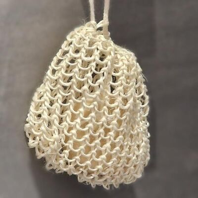 Bolsa de ahorro de jabón de sisal exfoliante