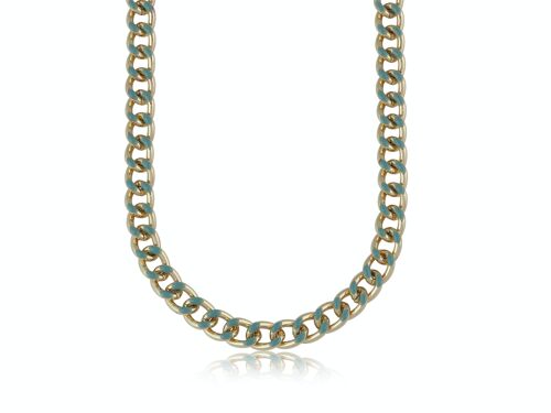 CIRCE CURB CHAIN ENAMELLED NECKLACE 2782