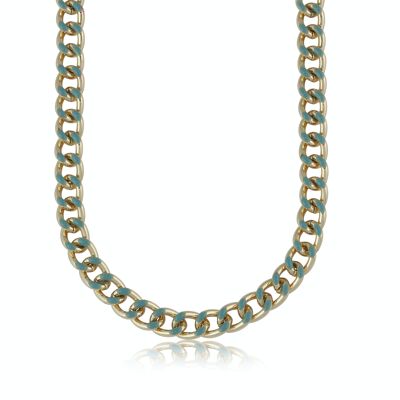 CIRCE CURB CHAIN ENAMELLED NECKLACE 2782