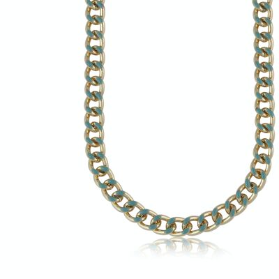 CIRCE CURB CHAIN ENAMELLED NECKLACE 2782