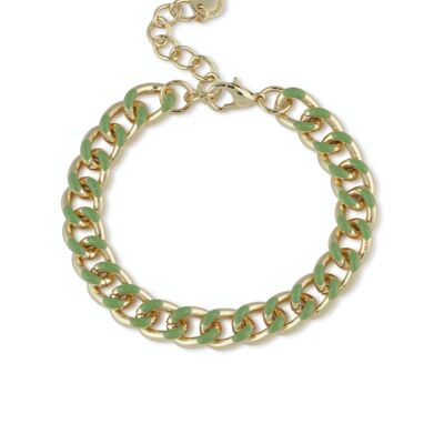 REBECCA CURB CHAIN ENAMELLED BRACELET 2783