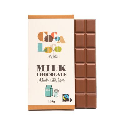Barra de Chocolate con Leche – 12 x 100g