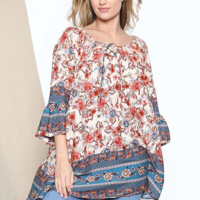 Loose fitting floral top