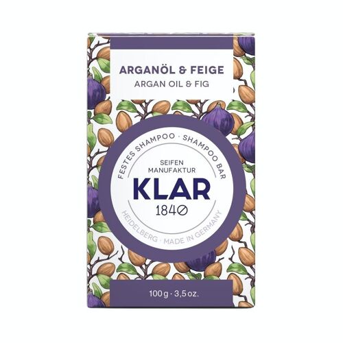 festes Shampoo Arganöl&Feige 100g (für trockenes Haar), Verkaufseinheit 9 Stück