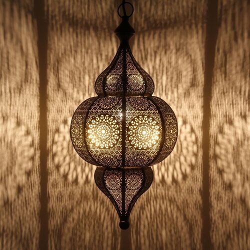 Orientalische Lampe Moulouk B-Ware schwarz marokkanischer Stil Hängelampe