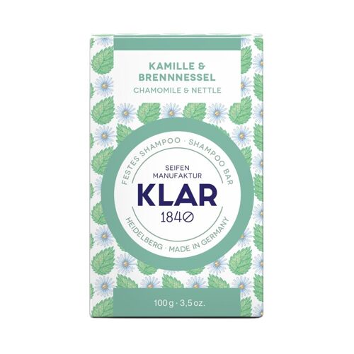 festes Shampoo Kamille&Brennnessel 100g (für störrisches Haar), Verkaufseinheit 9 Stück