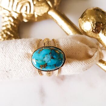 Bague mathilde turquoise 2