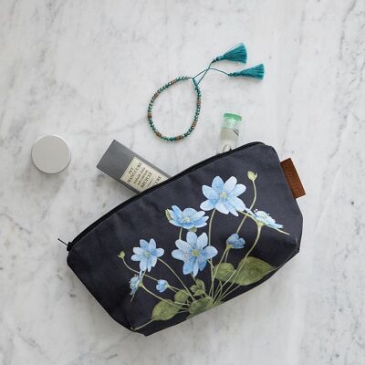 Cosmetic bag (bottom) - Blue anemone