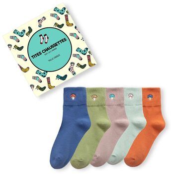 Chaussettes Champignons (lot x5) 6