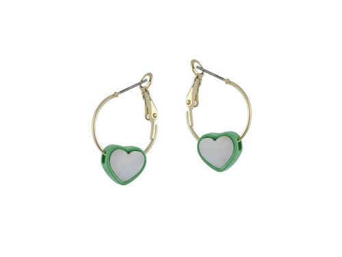 OLYMPIA HEART CHARM EARRINGS 2823