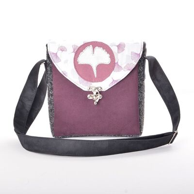 Petal Bag Gingko aubergine