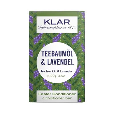solid conditioner tea tree oil & lavender 100g (against dandruff), sales unit 9 pieces