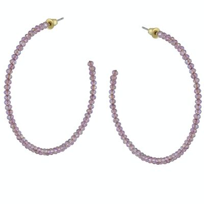 ORECCHINI A CERCHIO OVERSIZE CON PERLINE CIRCE 2828